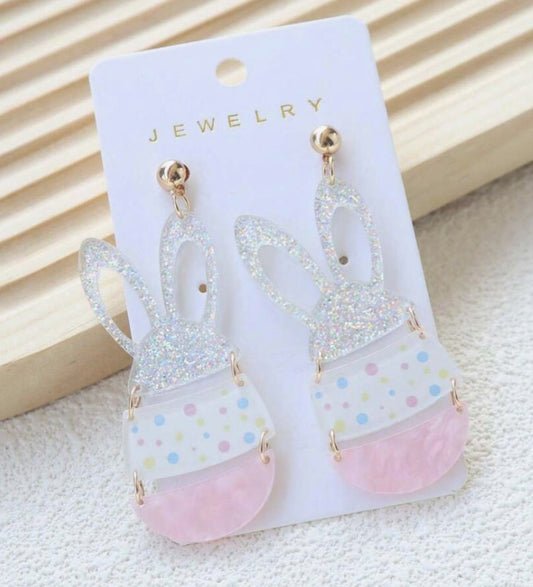 Easter Egg and Bunny Earrings